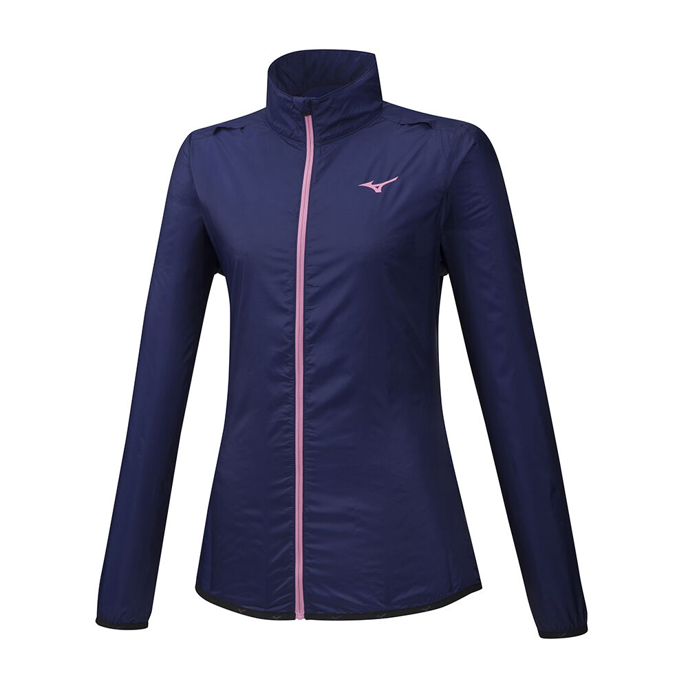 Mizuno Women's Hineri Pouch Running Jacket Purple (J2GE972012-THW)